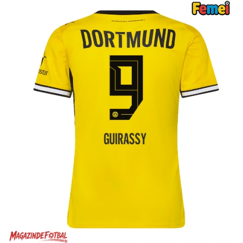 Borussia Dortmund Serhou Guirassy #9 Tricou Fotbal Replică 2026-27 Femei Acasa Borussia Dortmund Serhou Guirassy #9 Tricou Fotbal Replică 2026-27 Femei Acasa